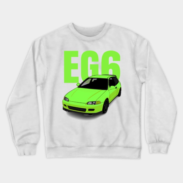 EG6 Crewneck Sweatshirt by MOTOSHIFT